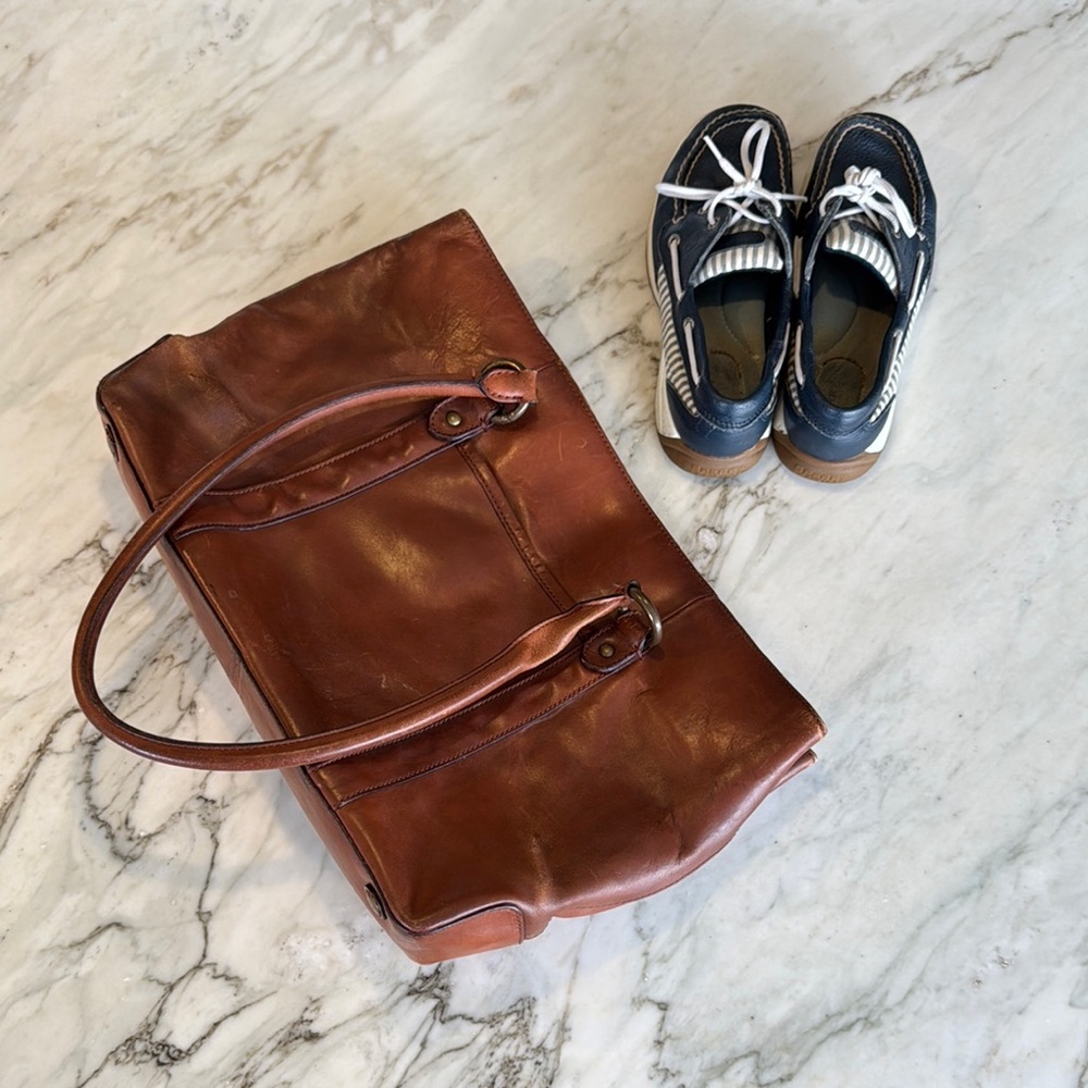 J CREW Brown Leather Women’s Tote Bag